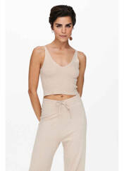 Débardeur beige ONLY pour femme seconde vue