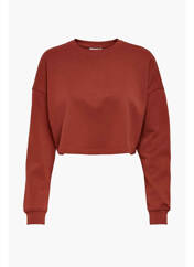 Sweat-shirt marron ONLY pour femme seconde vue