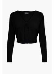 Gilet cache-cœur noir ONLY pour femme seconde vue