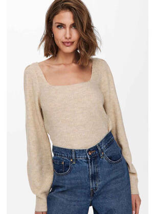Pull beige ONLY femme