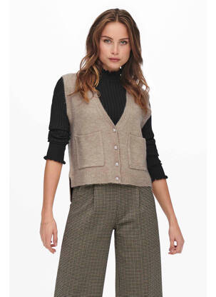 Gilet sans manche beige ONLY pour femme