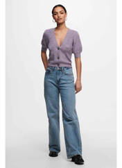 Gilet manches courtes violet JACQUELINE DE YONG pour femme seconde vue