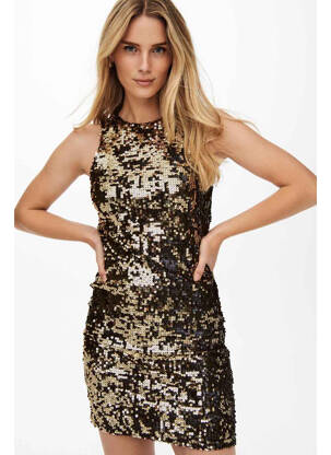 Robe courte or JACQUELINE DE YONG femme