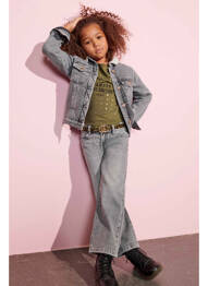 Jeans coupe droite gris ONLY fille