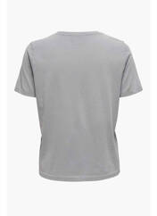 T-shirt gris ONLY pour femme seconde vue