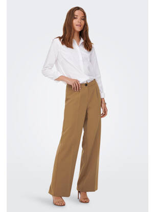 Pantalon flare marron ONLY femme