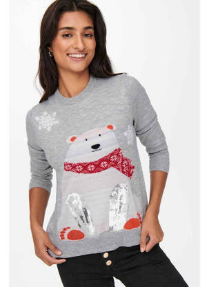 Pull gris ONLY femme