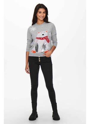 Pull gris ONLY femme