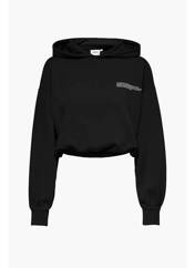 Sweat-shirt à capuche noir ONLY pour femme seconde vue