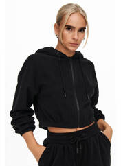 Sweat-shirt à capuche noir ONLY pour femme seconde vue