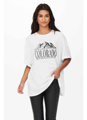 T-shirt blanc ONLY pour femme seconde vue