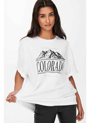 T-shirt blanc ONLY pour femme seconde vue
