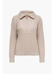Pull col roulé marron JACQUELINE DE YONG pour femme seconde vue