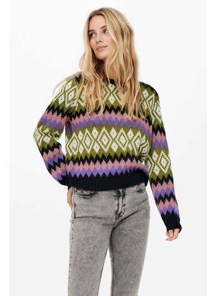 Pull vert JACQUELINE DE YONG pour femme