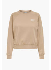 Sweat-shirt beige ONLY pour femme seconde vue