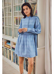 Robe courte bleu JACQUELINE DE YONG pour femme seconde vue