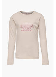 T-shirt beige ONLY fille