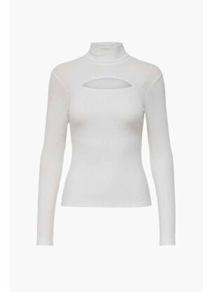 Pull col roulé beige ONLY femme