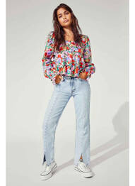 Jeans coupe droite bleu ONLY femme