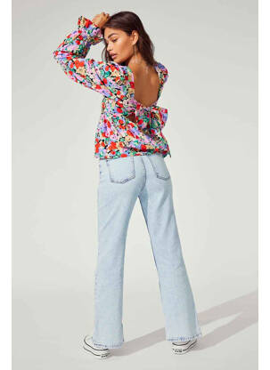 Jeans coupe droite bleu ONLY femme