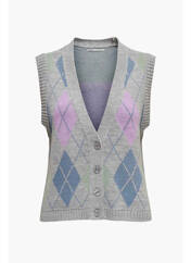 Gilet sans manche gris ONLY pour femme seconde vue