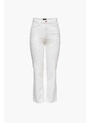 Jeans coupe droite beige ONLY femme