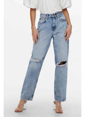 Jeans coupe droite bleu ONLY pour femme seconde vue