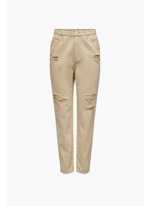 Jeans coupe droite beige ONLY femme
