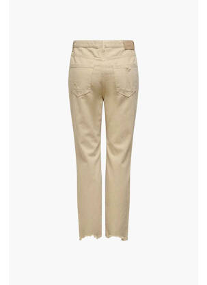 Jeans coupe droite beige ONLY femme