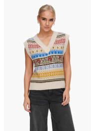 Débardeur beige ONLY femme