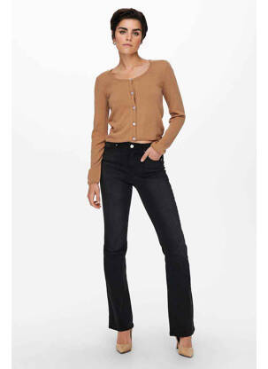 Gilet manches longues marron JACQUELINE DE YONG femme