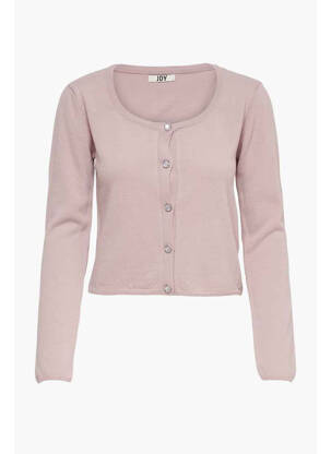 Gilet manches longues rose JACQUELINE DE YONG femme