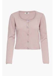 Gilet manches longues rose JACQUELINE DE YONG femme