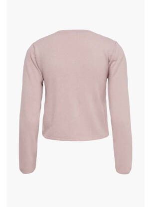 Gilet manches longues rose JACQUELINE DE YONG femme