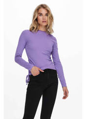 T-shirt violet ONLY pour femme seconde vue