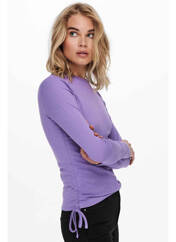 T-shirt violet ONLY pour femme seconde vue