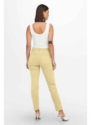 Jeans coupe slim jaune ONLY femme