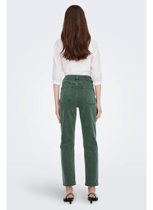 Jeans coupe droite vert ONLY femme