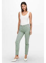 Jeans coupe slim vert ONLY pour femme seconde vue