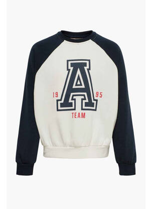 Sweat-shirt blanc ONLY fille