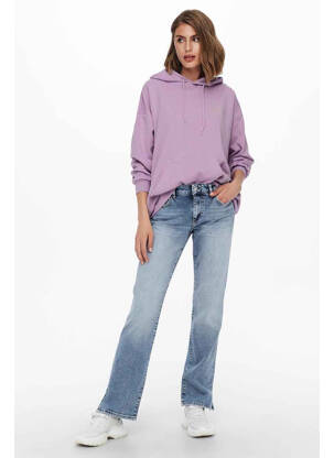 Sweat-shirt à capuche violet ONLY femme