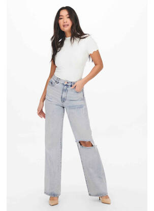 Jeans coupe large bleu ONLY femme