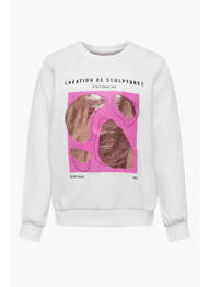 Sweat-shirt blanc ONLY fille