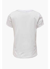 T-shirt blanc ONLY pour fille seconde vue