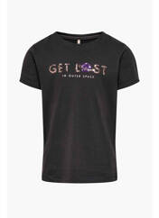 T-shirt gris ONLY pour fille seconde vue