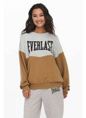Sweat-shirt marron ONLY pour femme seconde vue