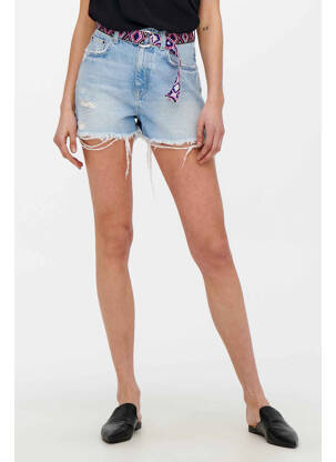Short bleu ONLY femme