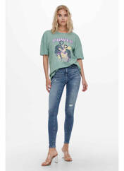 T-shirt vert ONLY pour femme seconde vue
