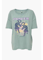 T-shirt vert ONLY pour femme seconde vue
