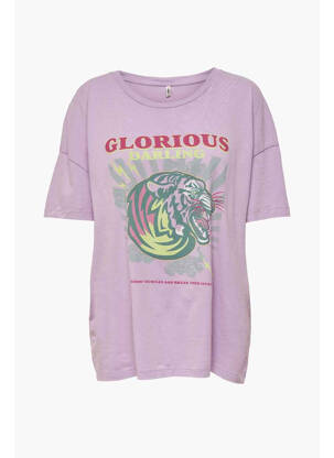 T-shirt violet ONLY femme